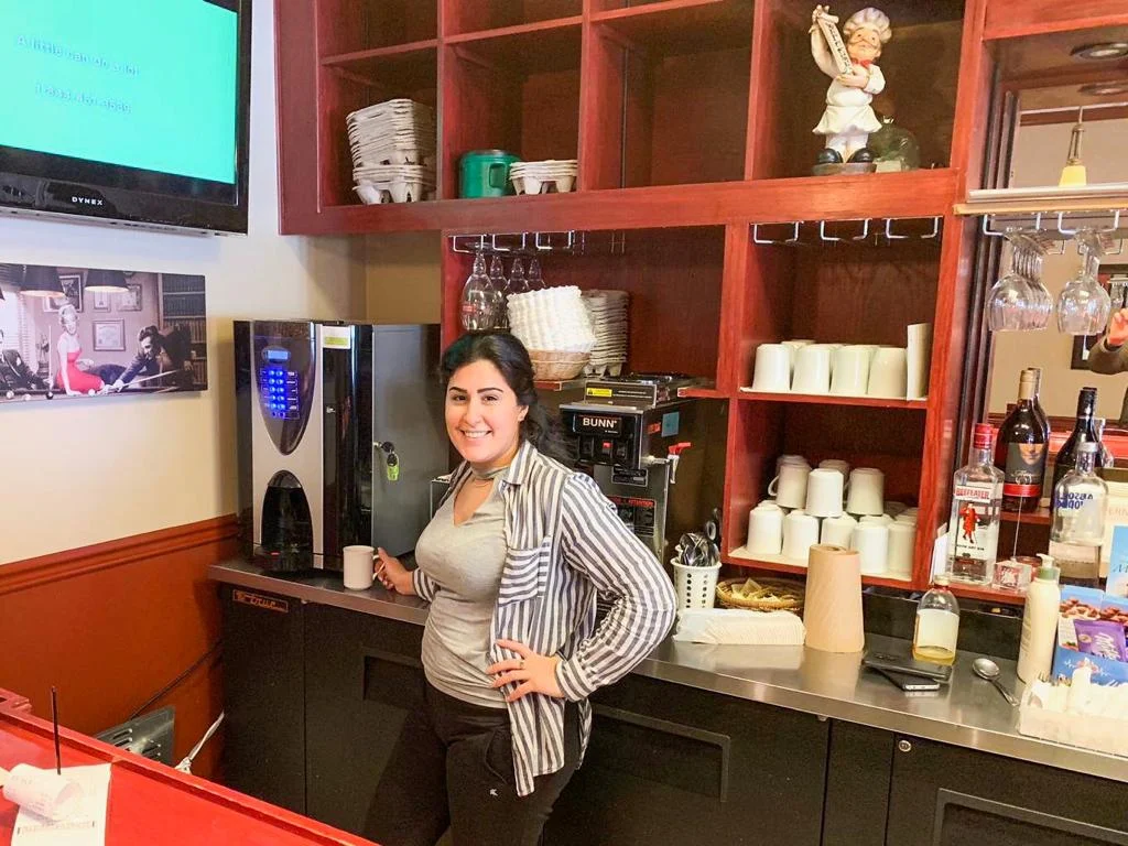 Workplace lounge coffee bar and refreshment station